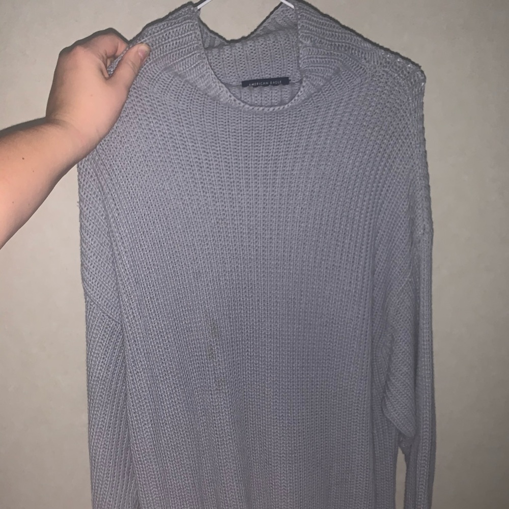 Blue oversized sweater